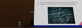 Thumbnail for a Buddhist ethics presentation.